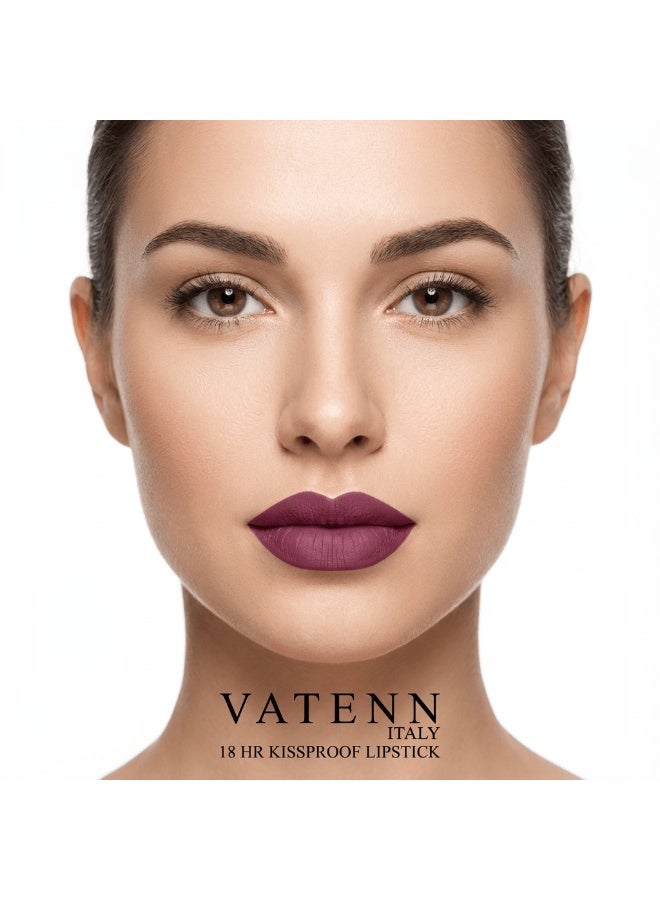 VATENN ITALY 18 Hr Kissproof Lipstick 43 Matte liquid lipstick, Lead-Free ,No Dry Feel, Weightless Feel, Vinyl Ink Kissproof /Lip Lingerie Transfer-Proof, All Day Wear. - Image 2